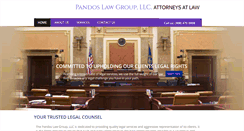 Desktop Screenshot of pandoslaw.com