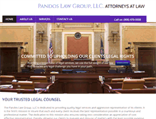 Tablet Screenshot of pandoslaw.com